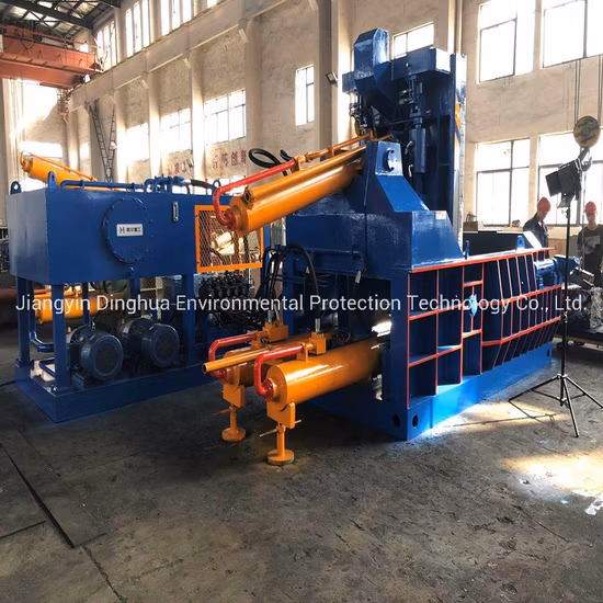 Enfardadeira de enfardadeira de metal, alumínio, aço, cobre, enfardadeira hidráulica, máquina de reciclagem de metal, prensa de sucata de metal