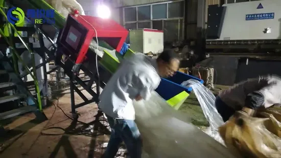 High Productivity HD Ld Lld BOPP Film Washing Machine for Recycling Bags Raffia with Friction Washer