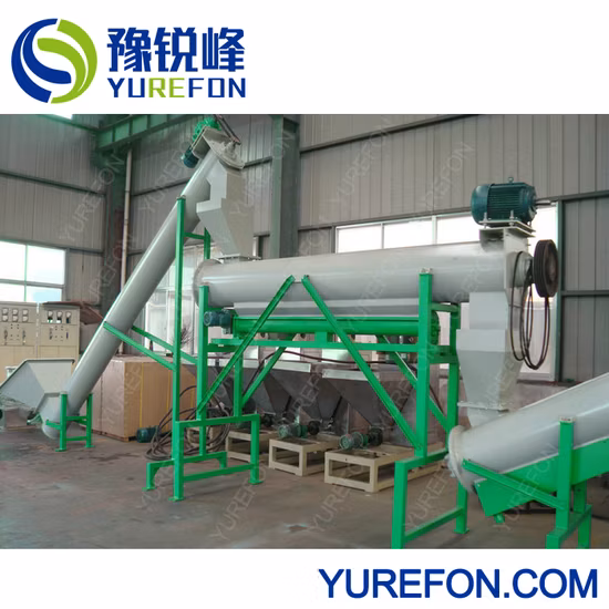 High Productivity HD Ld Lld BOPP Film Washing Machine for Recycling Bags Raffia with Friction Washer