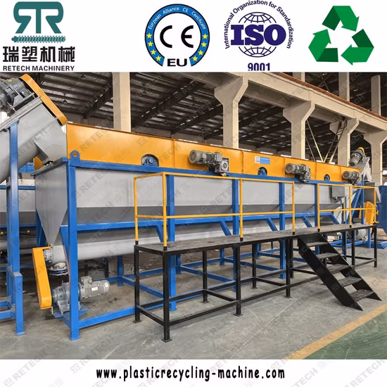 Resíduos de Tubo de PVC/Saco PP/Garrafa Pet/PE Filme Máquina de Reciclagem de Plástico com Lavagem e Peletizadora/Extrusora/Suqeezer/Granulador para Diferentes Materiais Macios ou Duros