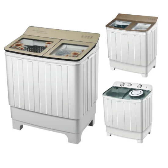 Máquina de lavar banheira dupla semiautomática com corpo de plástico novo modelo de 15 kg em eletrodomésticos