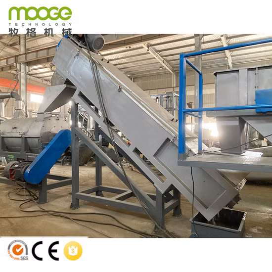 Resíduos de plástico HDPE LDPE PP PE Garrafa PET Flakes Filme Sacos Tecidos Esmagamento Lavagem Reciclagem Linha Planta de Pelotização Granulador Máquina de Granulação