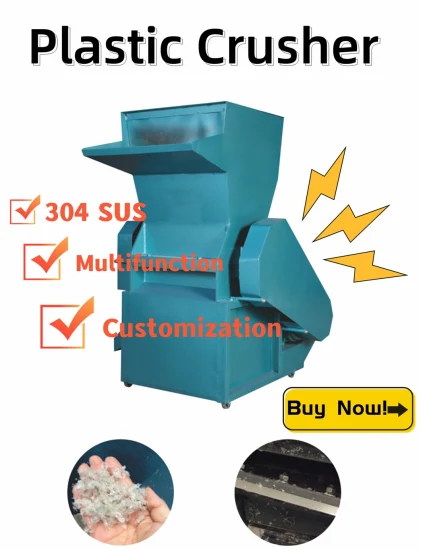 Máquina Trituradora de Filme Plástico de Alta Saída para Tecidos/Garrafa de Plástico/Saco/Reciclado